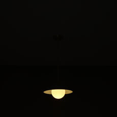 Industrial Brass Made, Brass Pendant Lamp Bedside Light Bistro Chandelier 1960's Minimalist Designer Suspended Corner Entrance Bar Counter Glass Ceiling Light