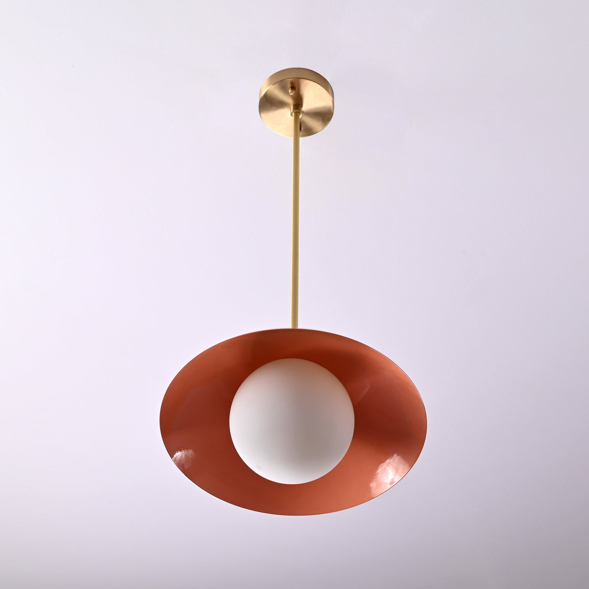 Handcrafted Modern Dome Pendant Light – Customizable Designer Ceiling Fixture - 32261