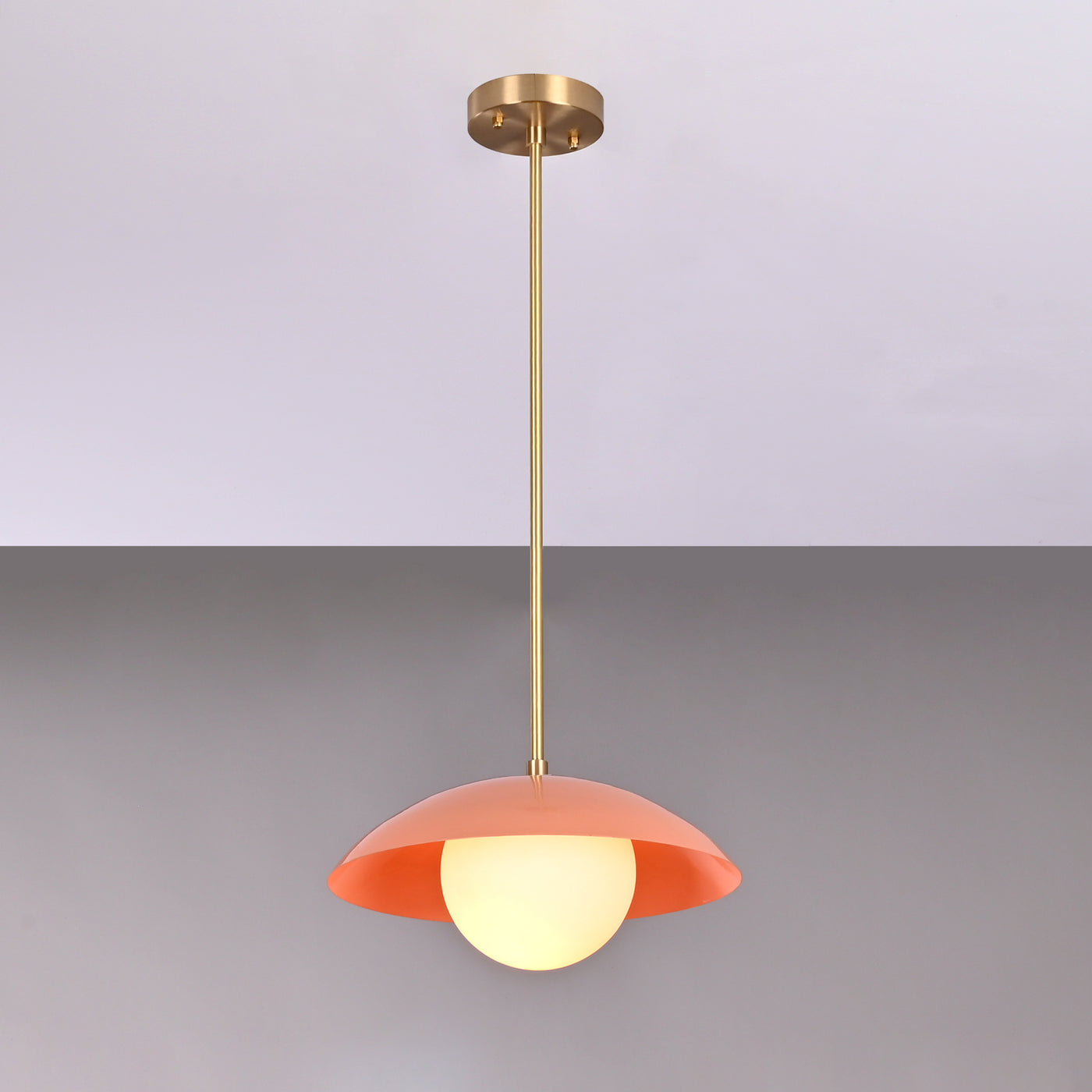 Handcrafted Modern Dome Pendant Light – Customizable Designer Ceiling Fixture - 32261