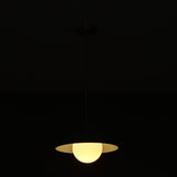 Milan Halo - Brass Chandelier - 1 Light - 32262