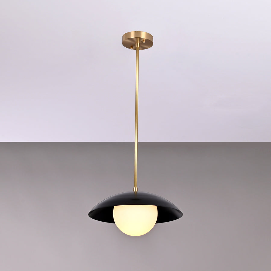 Milan Halo - Brass Chandelier - 1 Light - 32262