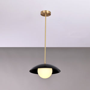 Industrial Brass Made, Brass Pendant Lamp Bedside Light Bistro Chandelier 1960's Minimalist Designer Suspended Corner Entrance Bar Counter Glass Ceiling Light