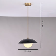 Industrial Brass Made, Brass Pendant Lamp Bedside Light Bistro Chandelier 1960's Minimalist Designer Suspended Corner Entrance Bar Counter Glass Ceiling Light