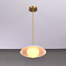 Handcrafted Modern Dome Pendant Light – Customizable Designer Ceiling Fixture - 32263