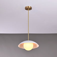 Handcrafted Modern Dome Pendant Light – Customizable Designer Ceiling Fixture - 32263