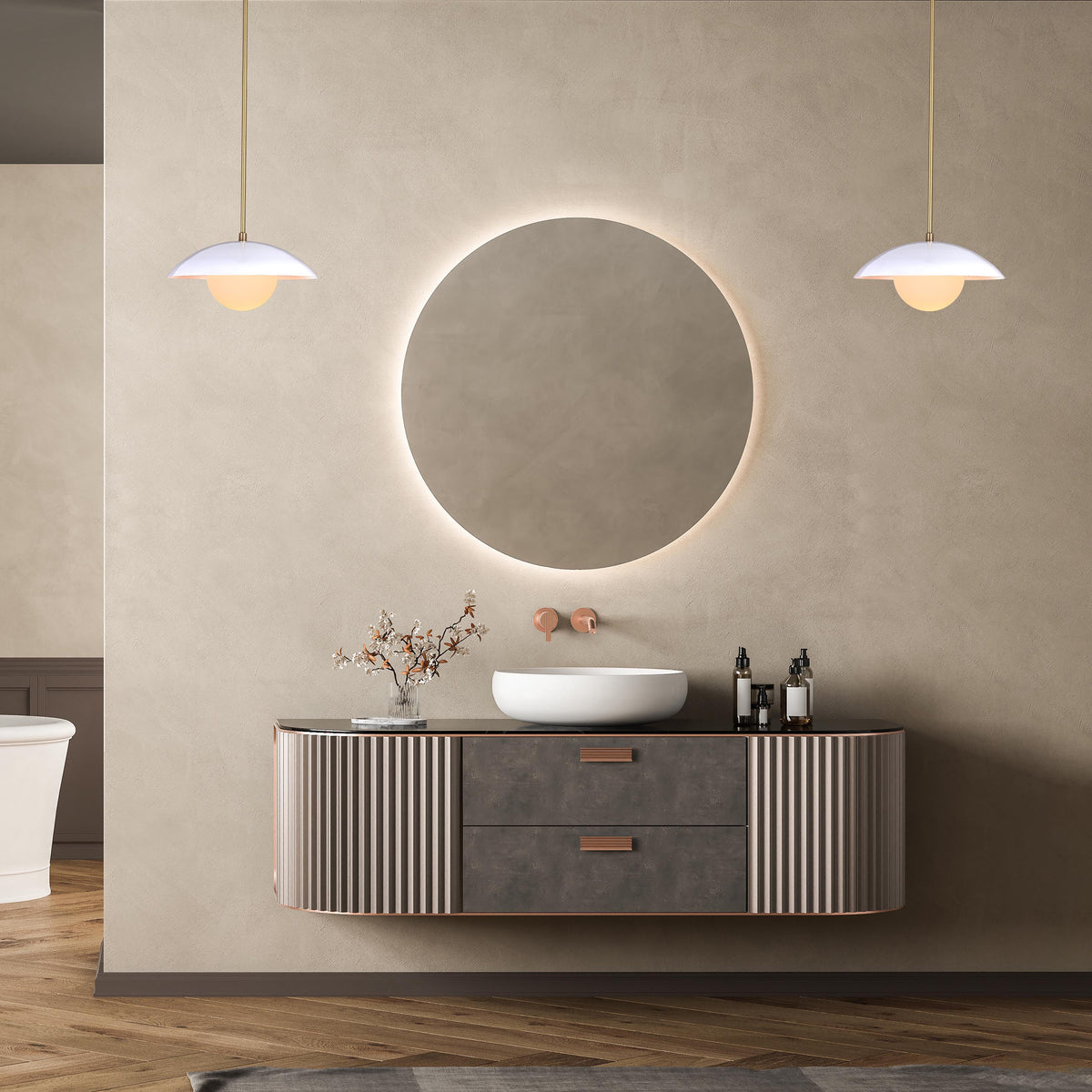 Handcrafted Modern Dome Pendant Light – Customizable Designer Ceiling Fixture - 32263