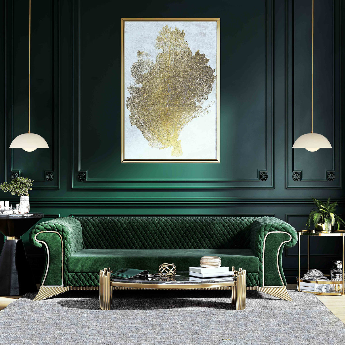 Handcrafted Modern Dome Pendant Light – Customizable Designer Ceiling Fixture - 32264