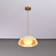 Industrial Brass Made, Brass Pendant Lamp Bedside Light Bistro Chandelier 1960's Minimalist Designer Suspended Corner Entrance Bar Counter Glass Ceiling Light