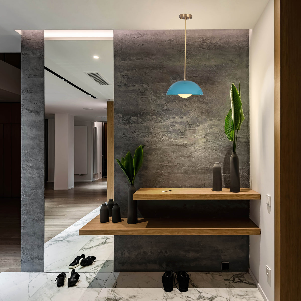 Cairo Halo Mid-century Chandelier - 1 Light - 32266