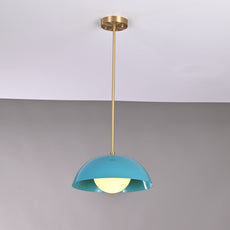 Industrial Brass Made, Brass Pendant Lamp Bedside Light Bistro Chandelier 1960's Minimalist Designer Suspended Corner Entrance Bar Counter Glass Ceiling Light