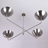 Modern Brass Chandelier – Customizable 4-Light Ceiling Fixture Uplifting Light | Handmade Lighting - 32267