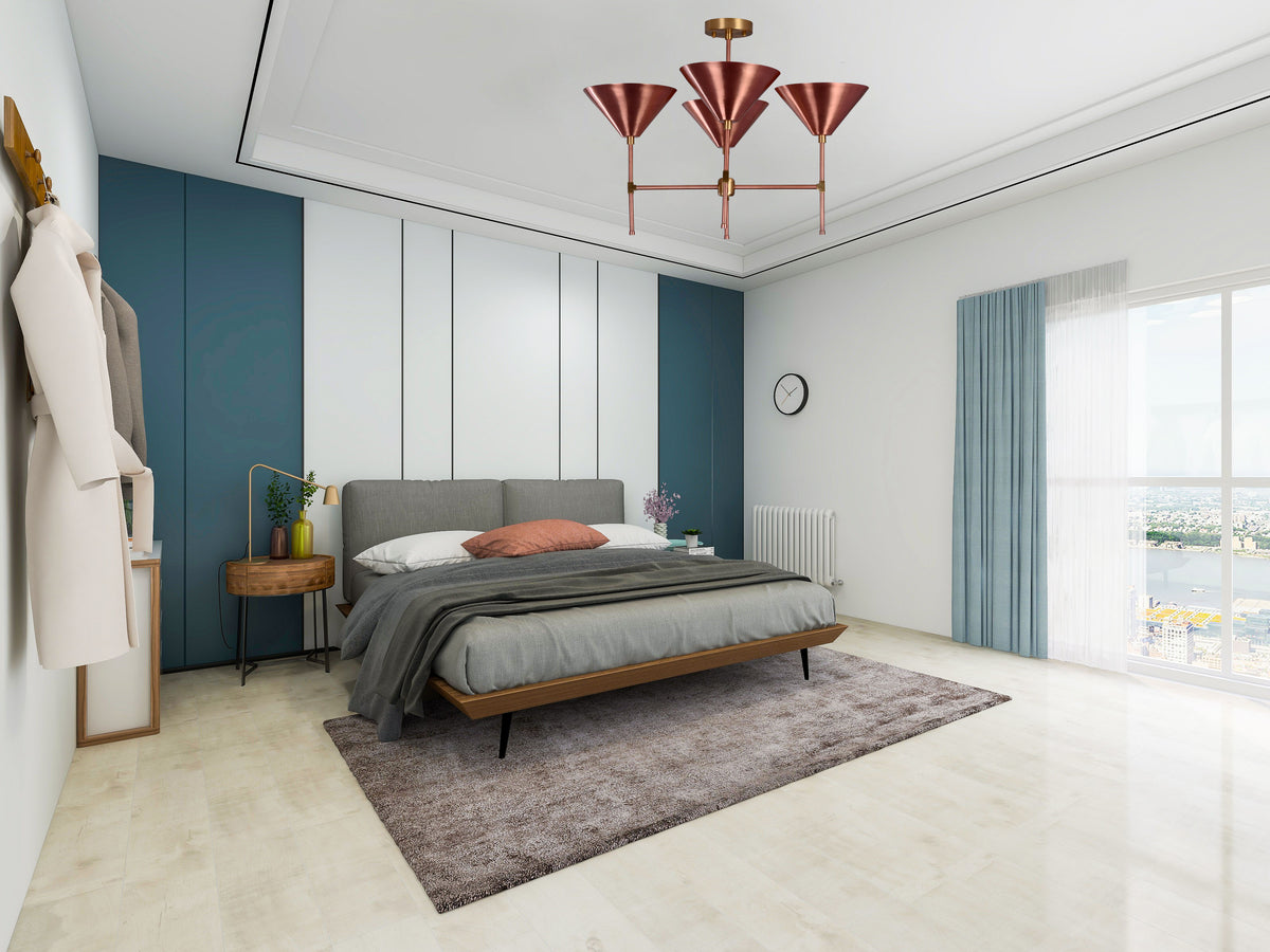 Tokyo Apex  -  Uplifting Mid-century Chandelier - 4 Lights - 32269