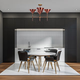 Tokyo Apex  -  Uplifting Mid-century Chandelier - 4 Lights - 32269
