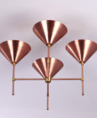 4 Lights Brass Pendant Lamp 24