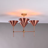 Tokyo Apex  -  Uplifting Mid-century Chandelier - 4 Lights - 32269