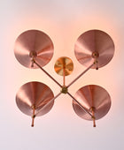 4 Lights Brass Pendant Lamp 24