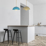 Handcrafted Modern Brass Pendant Light Set (Set of 2) – Customizable Hanging Lamps for Home & Commercial Spaces - 32271