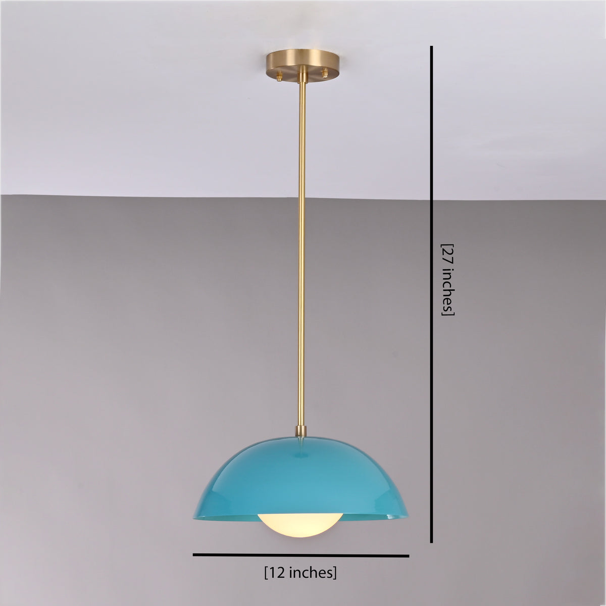 Handcrafted Modern Brass Pendant Light Set (Set of 2) – Customizable Hanging Lamps for Home & Commercial Spaces - 32271