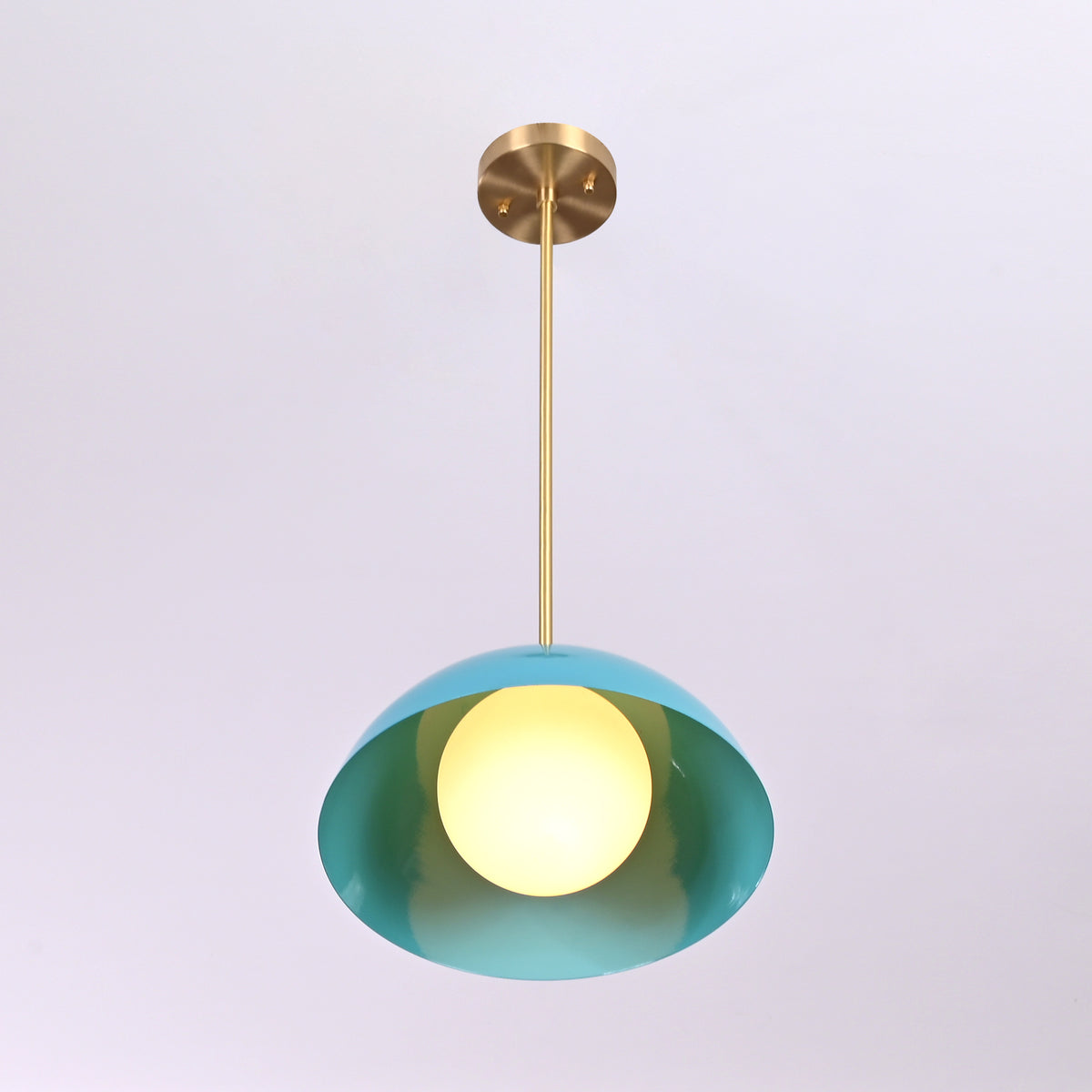 Handcrafted Modern Brass Pendant Light Set (Set of 2) – Customizable Hanging Lamps for Home & Commercial Spaces - 32271