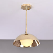 Handcrafted Modern Brass Pendant Light – Customizable Dome Chandelier –  - 32277