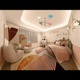 Custom 4-Light Uplight Chandelier | Brass or Copper Finish Painted or Patina Options - 32279