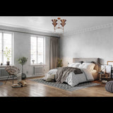 Barcelona Apex  -  Uplifting Brass Chandelier - 4 Lights - 32282