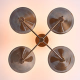 Barcelona Apex  -  Uplifting Brass Chandelier - 4 Lights - 32282