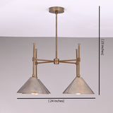 Paris Apex - Brass Chandelier - 4 Lights - 32283