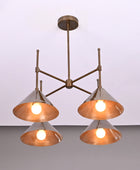 4 Lights Brass Pendant Lamp 24