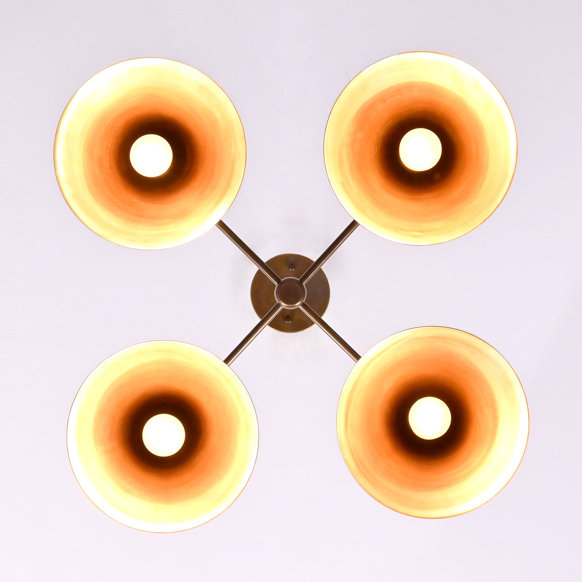 Paris Apex - Brass Chandelier - 4 Lights - 32283