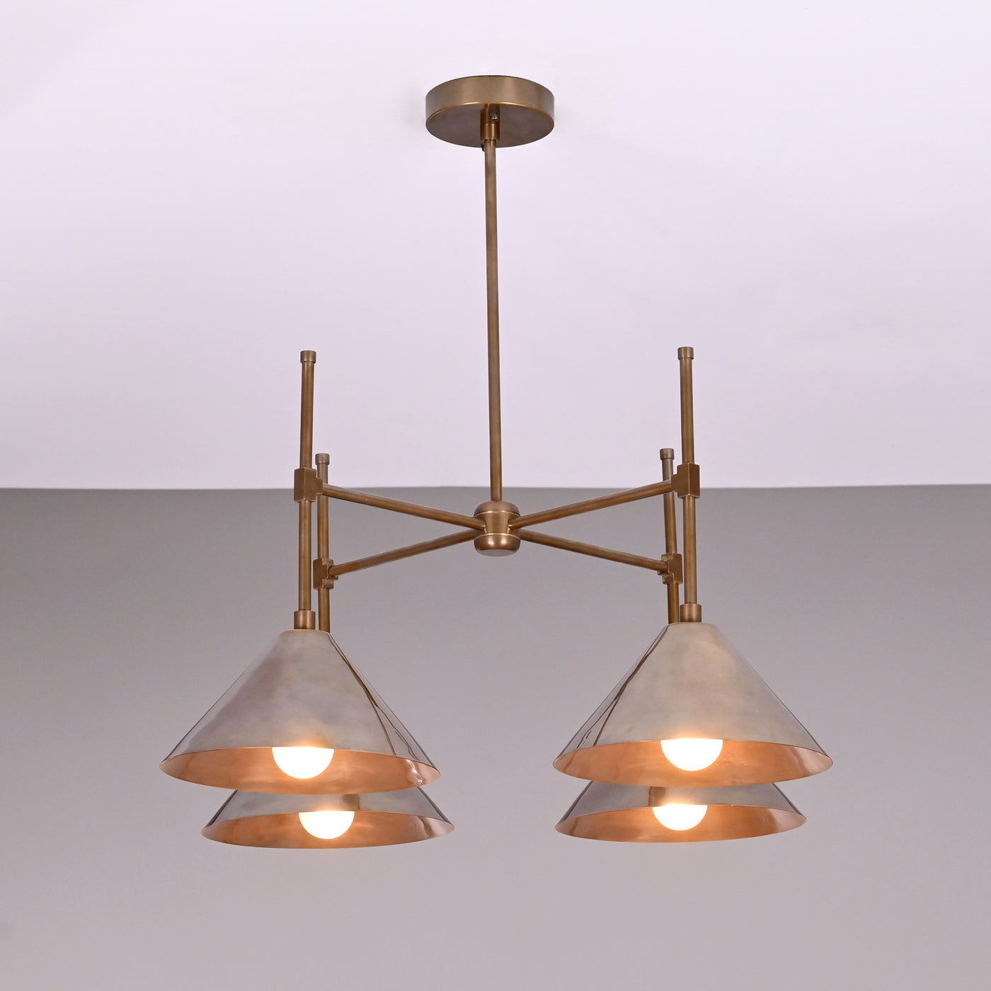 Paris Apex - Brass Chandelier - 4 Lights - 32283