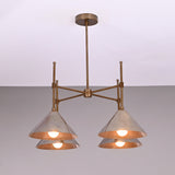 Paris Apex - Brass Chandelier - 4 Lights - 32283