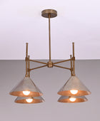 4 Lights Brass Pendant Lamp 24