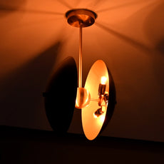 Sculptural Brass Pendant Chandelier – Modern Artisan Ceiling Light - 32284