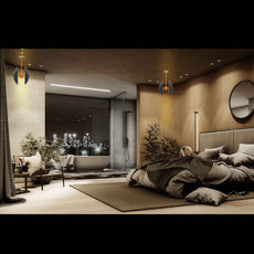 Sculptural Brass Pendant Chandelier – Modern Artisan Ceiling Light - 32284