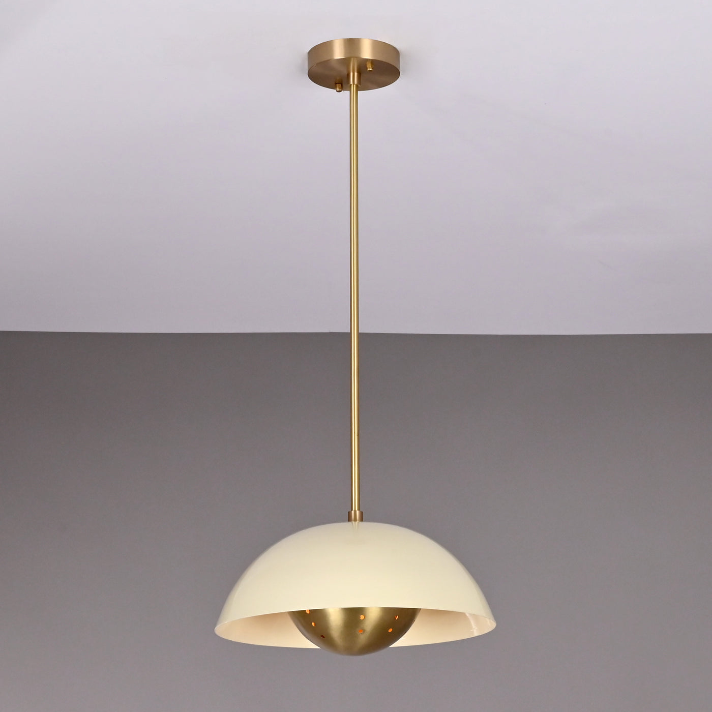 Rome Discus  -  Uplifting Brass Chandelier - 2 Lights - 32285