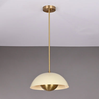 Custom Brass Dome Pendant Light – Modern, Minimalist, and Handcrafted - 32285