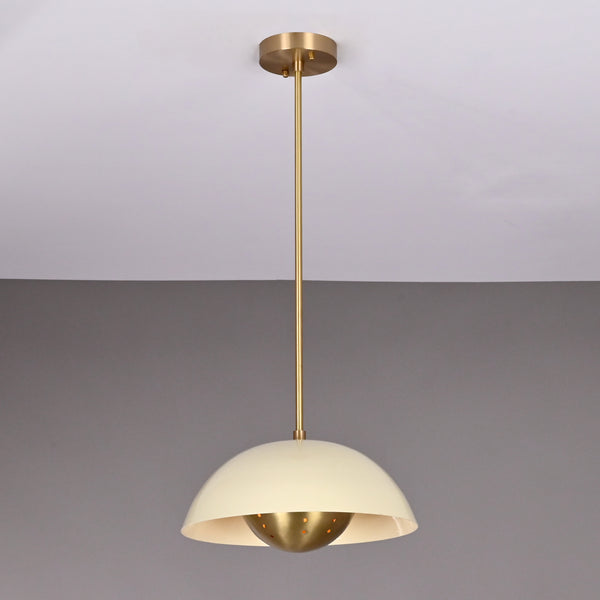 Brass Pendant Chandelier 12" Wide - 32285