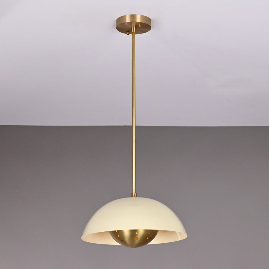 Rome Discus  -  Uplifting Brass Chandelier - 2 Lights - 32285