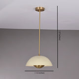 Rome Discus  -  Uplifting Brass Chandelier - 2 Lights - 32285
