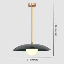 Elegant Brass & Glass Pendant Light – Custom Disc Chandelier - 32286