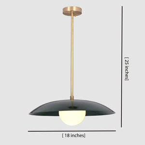 Industrial Brass Made, Large Brass Pendant Lamp Bedside Light Bistro Chandelier 1960's Minimalist Designer Suspended Corner Entrance Bar Counter Glass 18