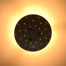 Modern Flush Mount Dome Light | Custom Brass or Painted Finish Uplight Ceiling Fixture - 32288