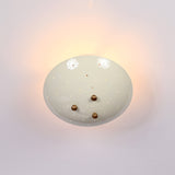 Modern Flush Mount Dome Light | Custom Brass or Painted Finish Uplight Ceiling Fixture - 32288