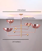 4 Lights Orbital Pendant Lamp 54