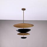 Modern Mid-Century Pendant Light | Custom Brass Chandelier | Handmade Dome Ceiling Light Fixture Adjustable Size & Finish | Patina Copper Lighting - 32292