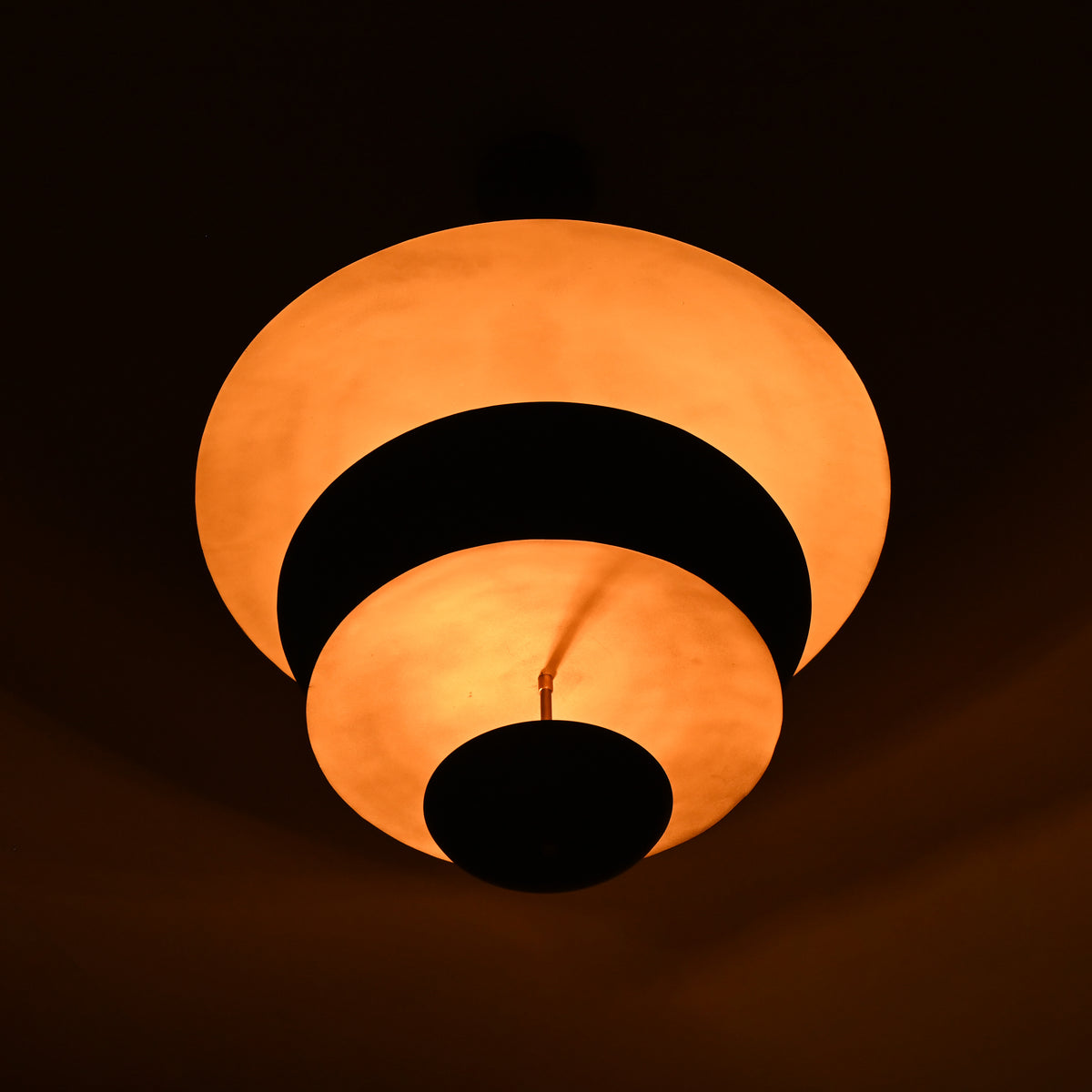 Modern Mid-Century Pendant Light | Custom Brass Chandelier | Handmade Dome Ceiling Light Fixture Adjustable Size & Finish | Patina Copper Lighting - 32292