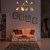 Diabolo Style 8-Light Brass Chandelier | Two-Way Light Mid-Century Modern | Custom Finish Available - 32293