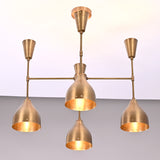Diabolo Style 8-Light Brass Chandelier | Two-Way Light Mid-Century Modern | Custom Finish Available - 32293
