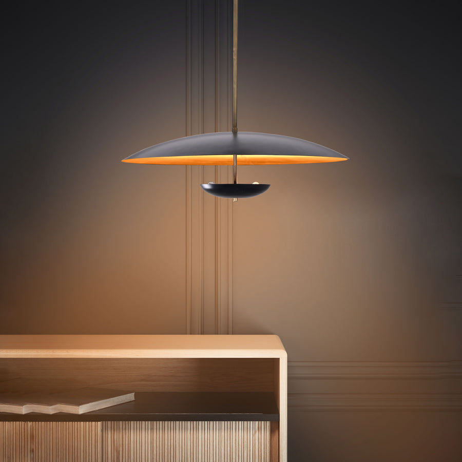 Modern Brass & Metal Pendant Chandelier – Customizable Ceiling Light Fixture - 32295